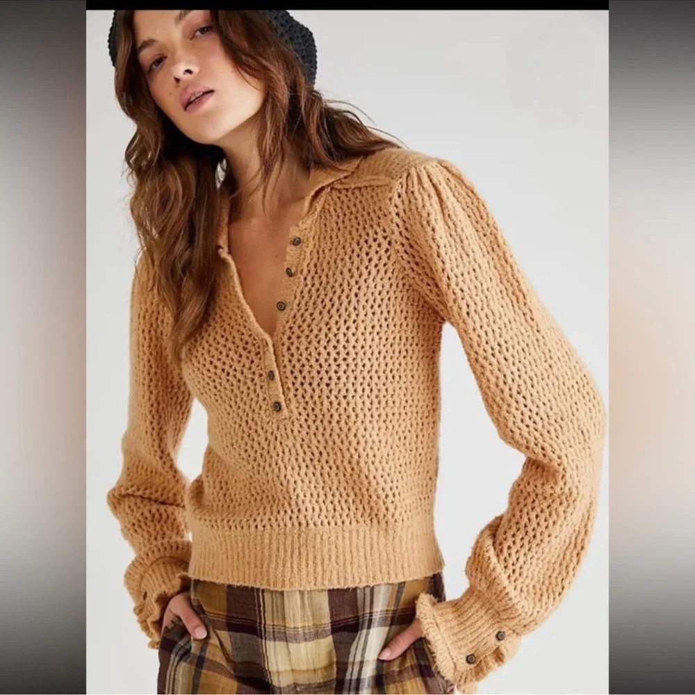 Free People We the Free Snowdrift Pullover Sweater Extra Small